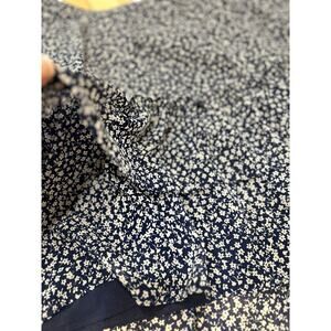 J Crew Navy Floral Tiered Mini Skirt M Lined